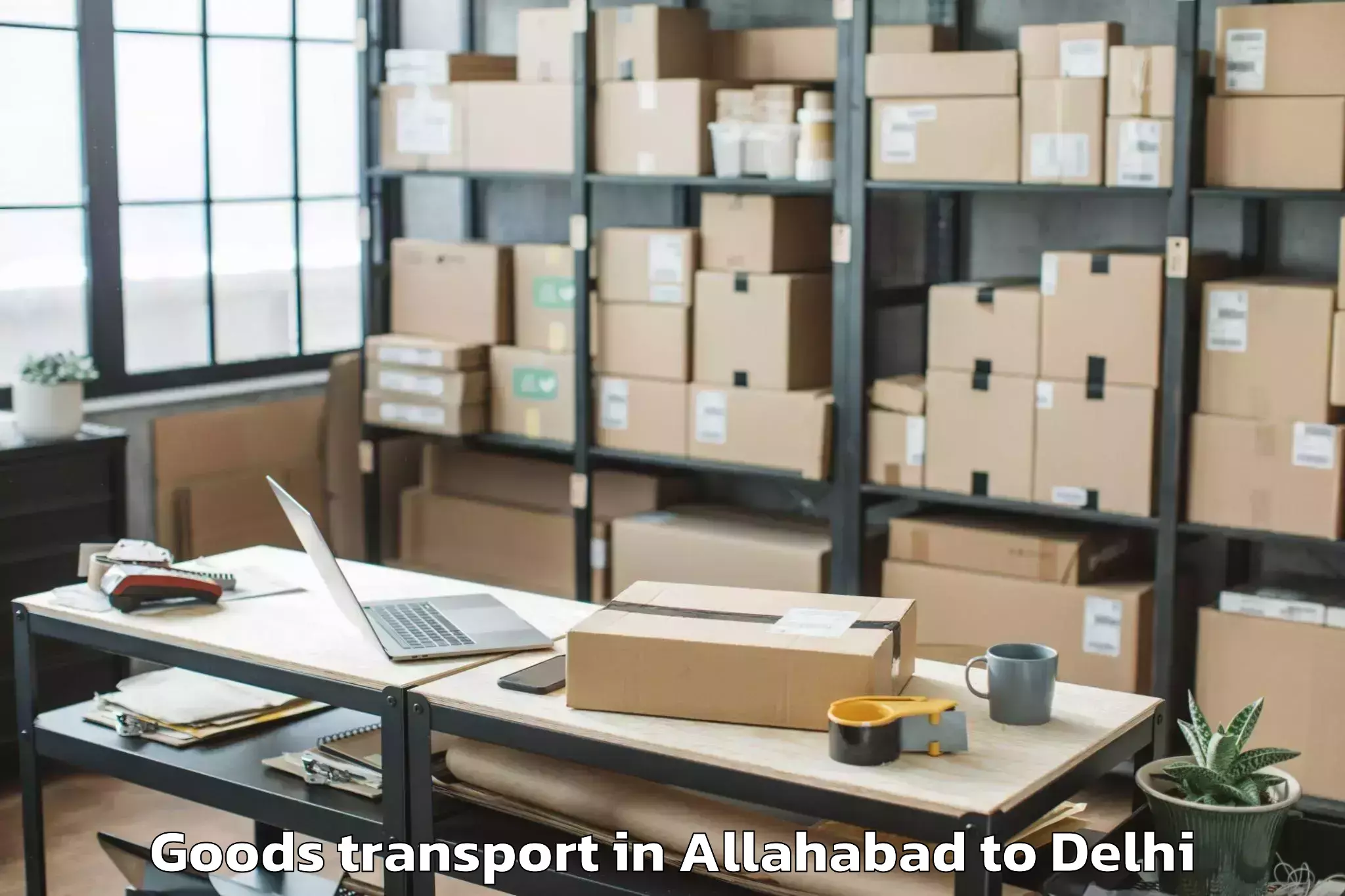 Allahabad to Naraina Industrial Estate Goods Transport Booking